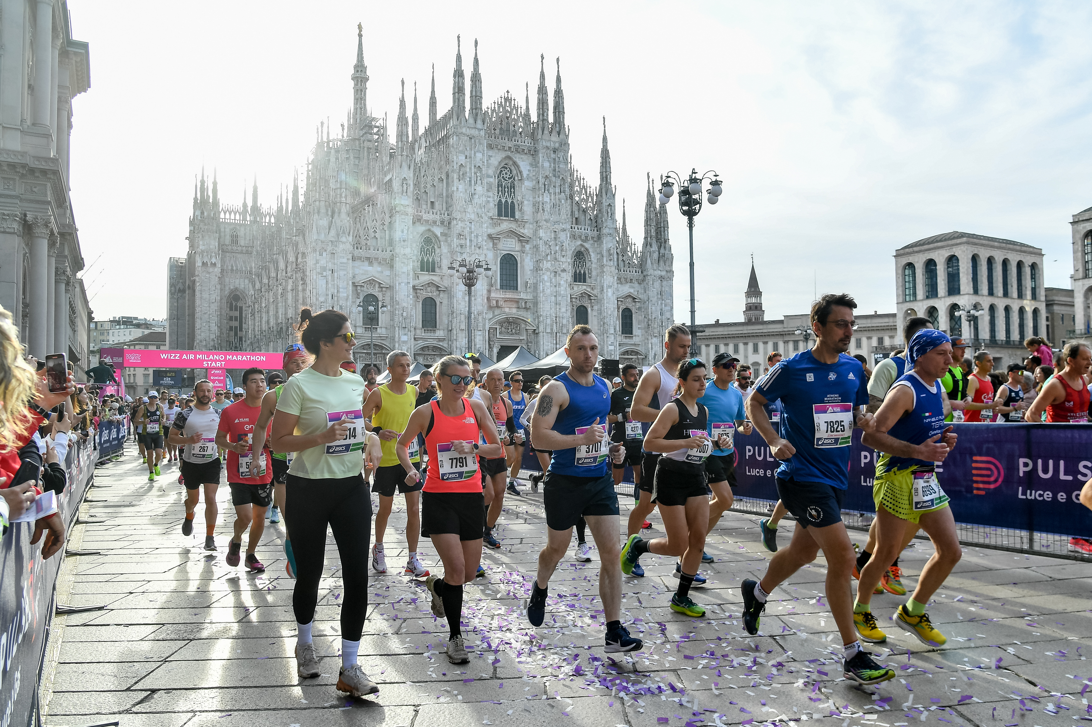 Runners in Milan