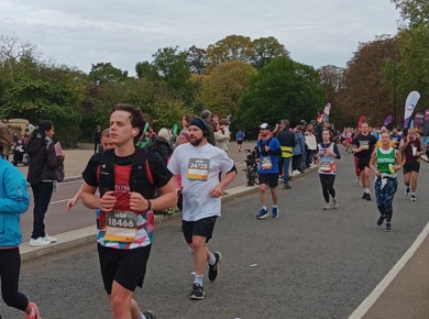 Runners on the course