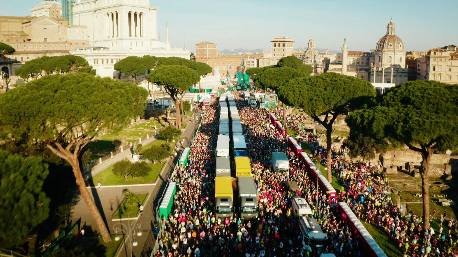 Runners through Rome