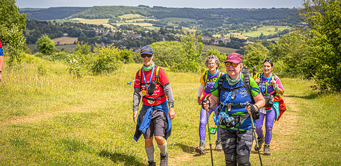 Walkers in the countryside